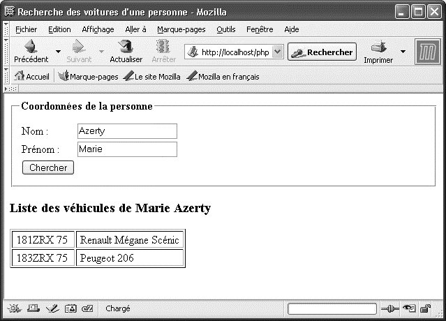 Formulaire de recherche